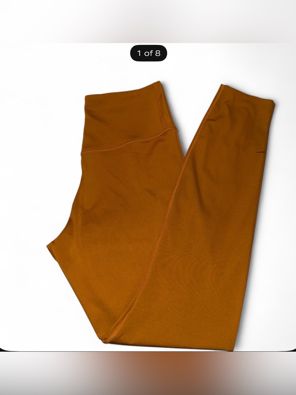 Nike High-Rise Leggings in Rust Brown